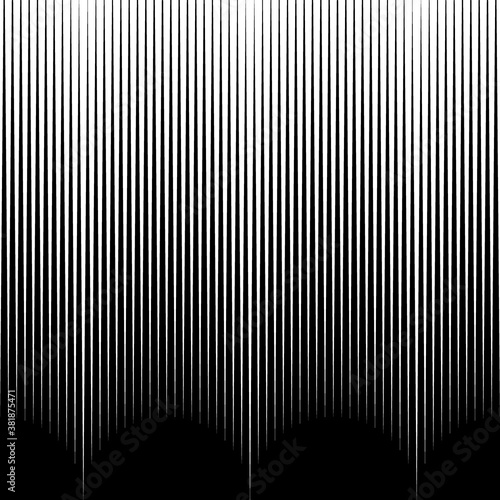 Lines pattern. Stripes image. Striped illustration. Linear background. Strokes ornament. Abstract wallpaper. Modern halftone backdrop. Digital paper, web design, textile print. Vector artwork