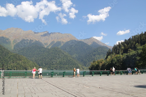 Mountain Lake Ritsa in the Republic of Abkhazia