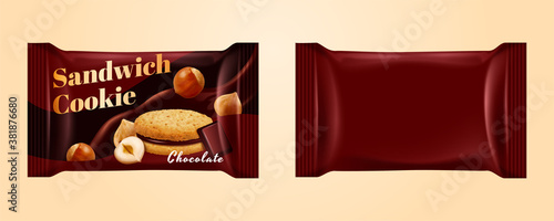 Chocolate cookie package