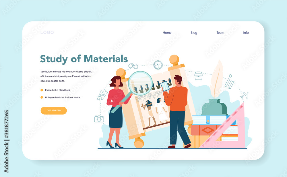 Tour vacation guide web banner or landing page. Tourists Tour vacation guide web banner or landing page. Tourists