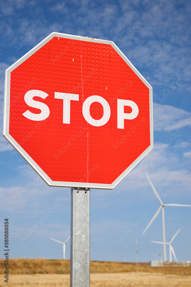 Stop signal and windmills