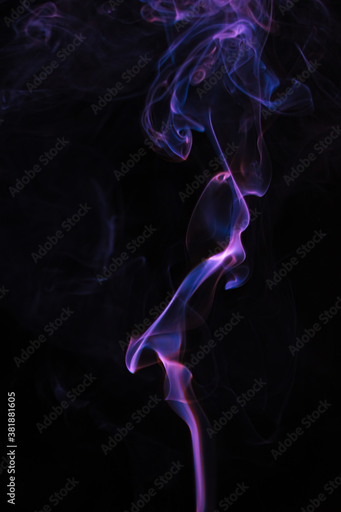 Fototapeta premium Smoke on black background