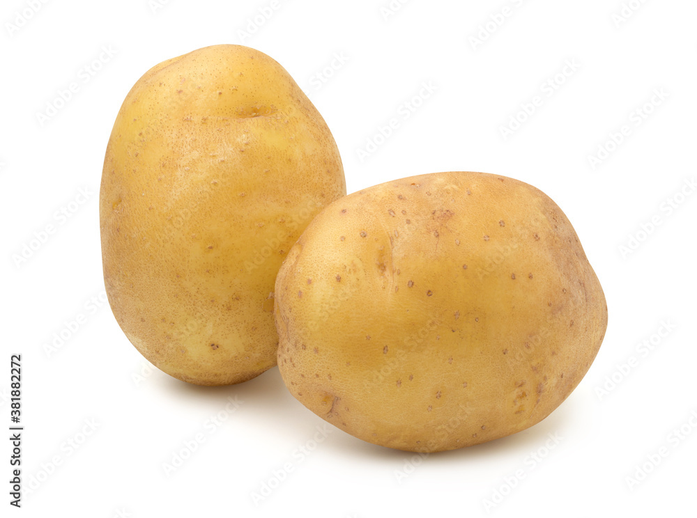 Potatoes isolated on white background,Agricultural products. Potatoes isolated on white background,Agricultural products.