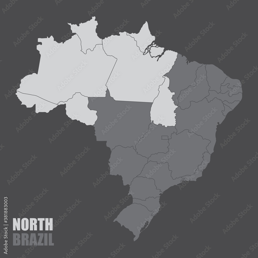 Brazil North Region map