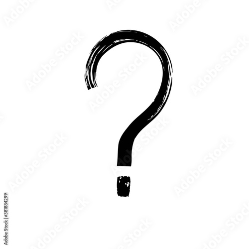 Question mark icon vector illustration on white background