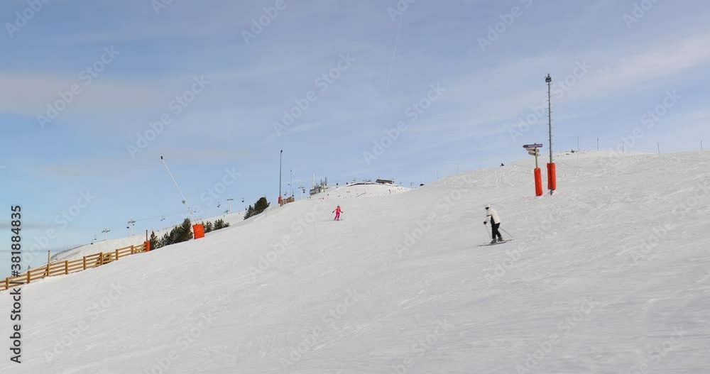 Skiing in the Alps, ski resort ski resort slopes in Chamrousse Skiing in the Alps, ski resort ski resort slopes in Chamrousse