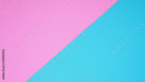Empty paper in pink and blue sky color for background.