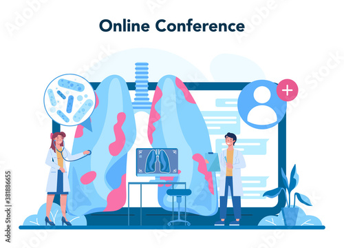 Tuberculosis specialist online service or platform. Human pulmonary