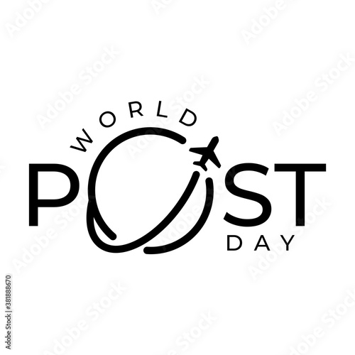 Design for celebration world post day.