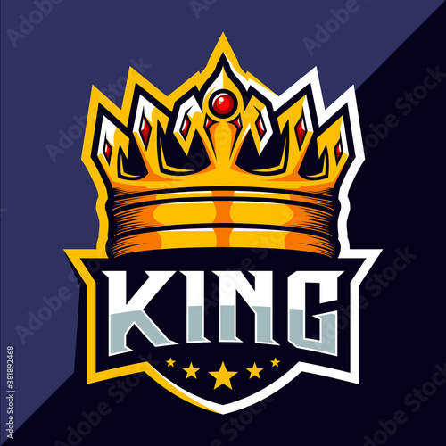 King crown esport logo design