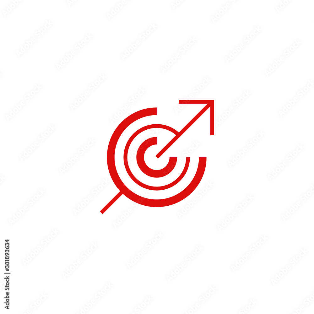 logo of an up arrow and bulls eye logo of an up arrow and bulls eye