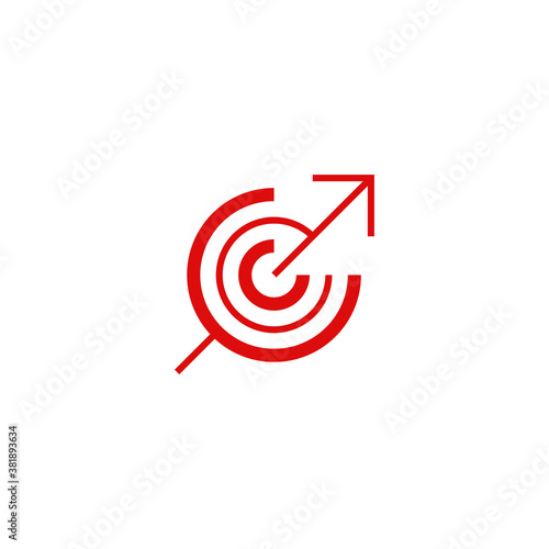 logo of an up arrow and bulls eye