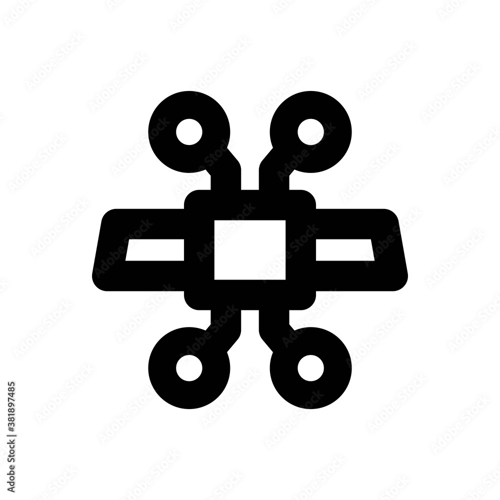 Satellite Icon - Vector Illustration . Satellite Icon - Vector Illustration .