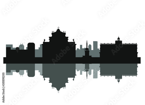 catania city skyline in Italy