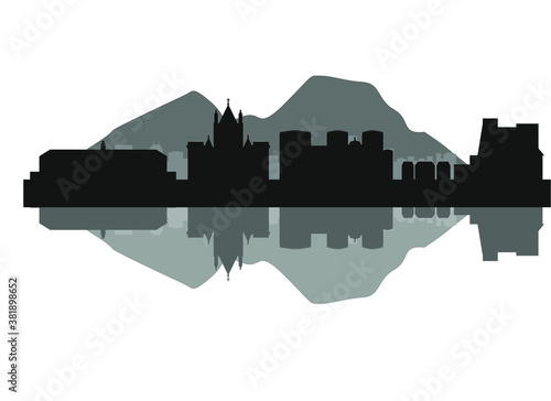 Obraz na płótnie Naples city skyline in Italy w salonie