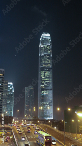 Two International Finance Centre in HonkKong at night photo