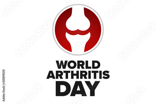 World Arthritis Day. October 12. Holiday concept. Template for background, banner, card, poster with text inscription. Vector EPS10 illustration.