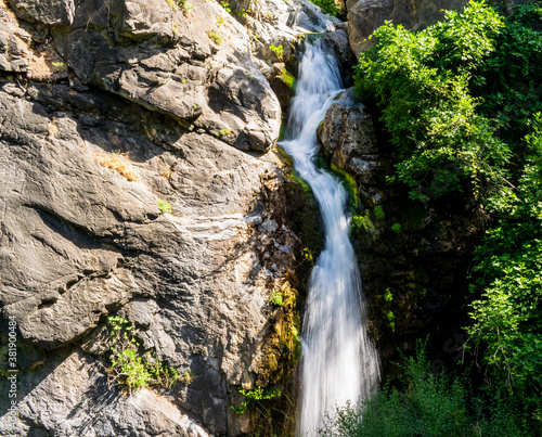 Tulle-like flowing water  waterfall