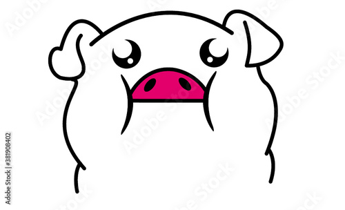 Cerdito cara - face