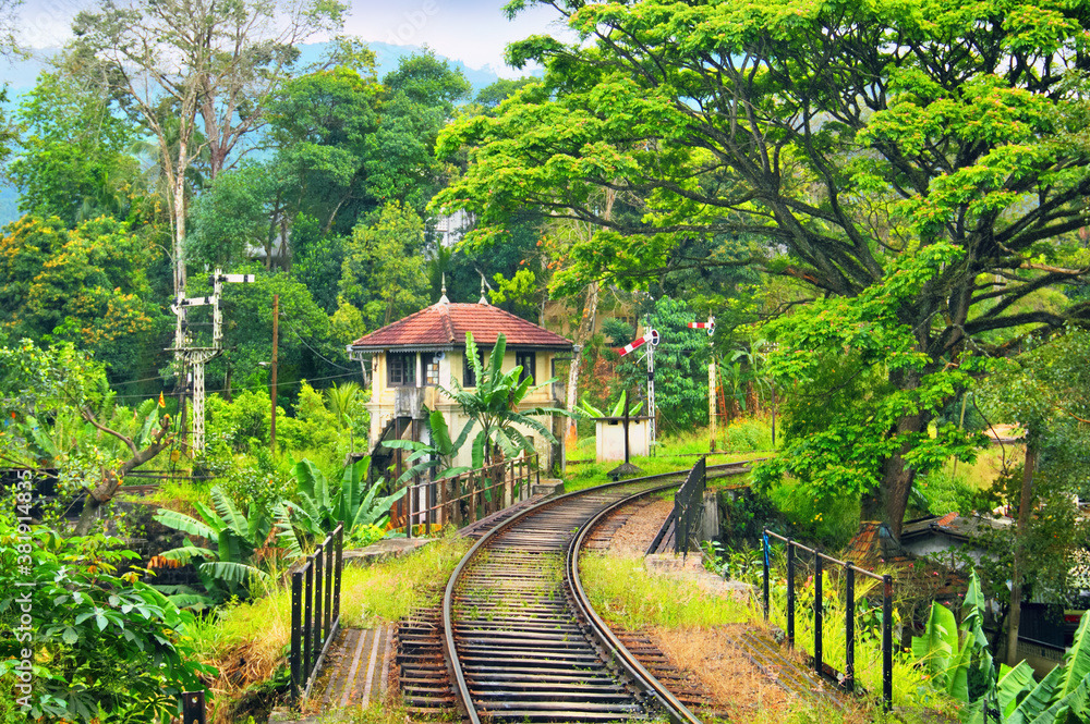 old-historic-english-railway-bridge-the-caretaker-s-house-and-bright