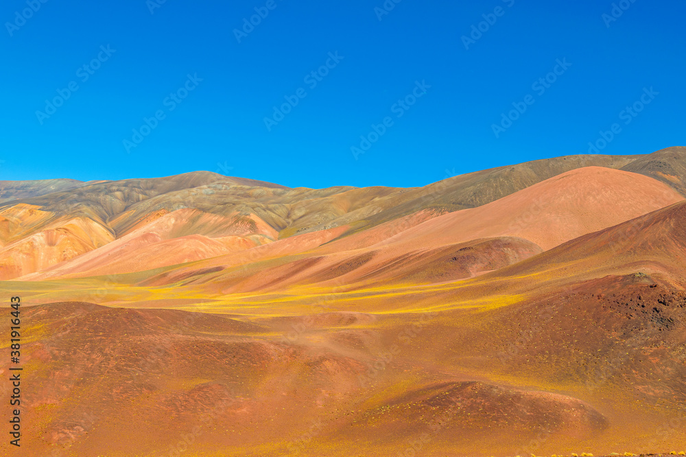 Fototapeta premium Colored Mountains Landscape, La Rioja, Argentina