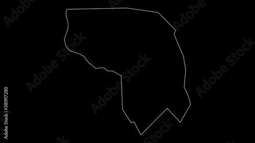 Kapisa Afghanistan province map outline animation photo