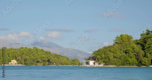 Bay of Nidri in Lefkas island photo