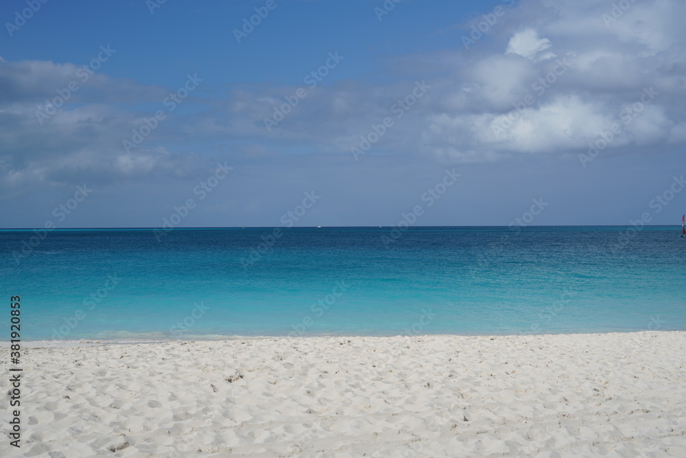 カリブの海と浜