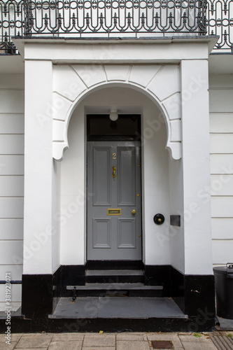 The entrance to a typical english Victorian home