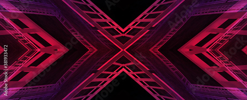 Dark abstract futuristic ba...