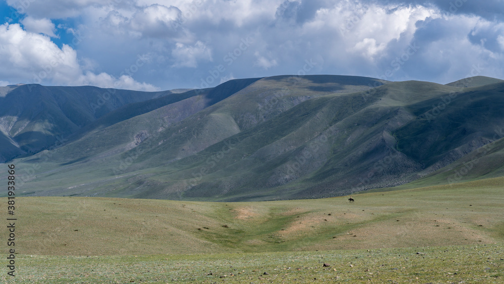 Lonely Horse Rider Mongolia