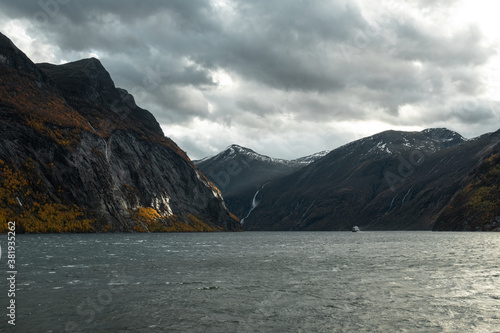 Geirangerfjord Mountain and Cloud Panorama