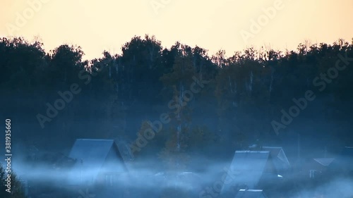 Timelapse of smoke in the village