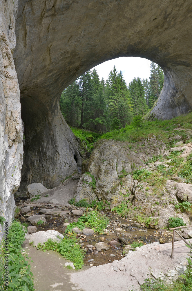 Rock formations in the Rhodopes in Bulgaria called the Marvelous Bridges