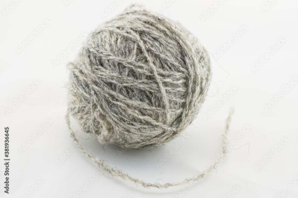 ball of gray thread ball of gray thread