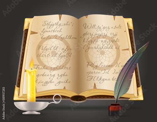 magic objects for witchcraft witch vector illustration