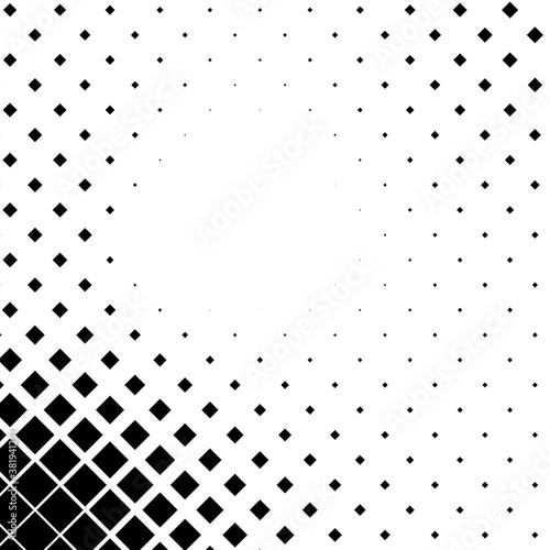 Squares halftone geometric background pattern and texture vector illustration