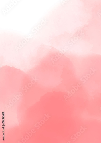 Retro watercolor image with pink watercolor texture background. Creative artistic background. Abstract summer background. © taisiyakozorez