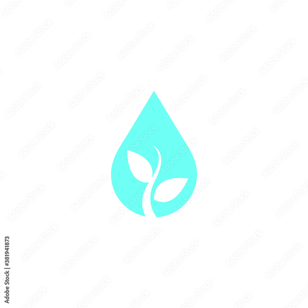 water drop logo leaf vector abstract icon illustrations water drop logo leaf vector abstract icon illustrations