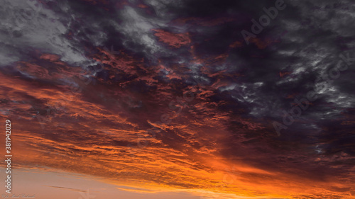 sunset in the sky © Marek
