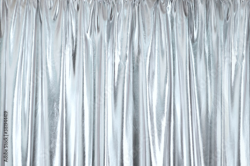 Shiny curtains close-up photos