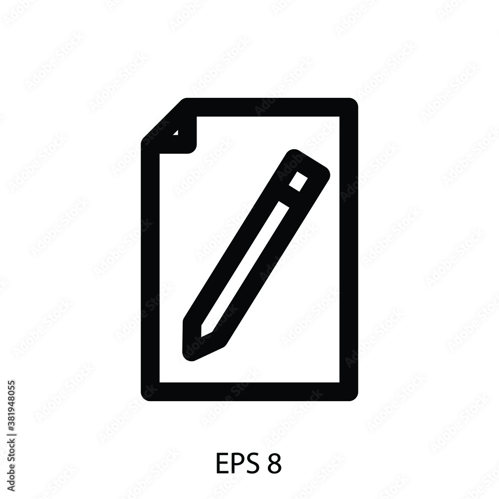Paper and pen icon Paper and pen icon