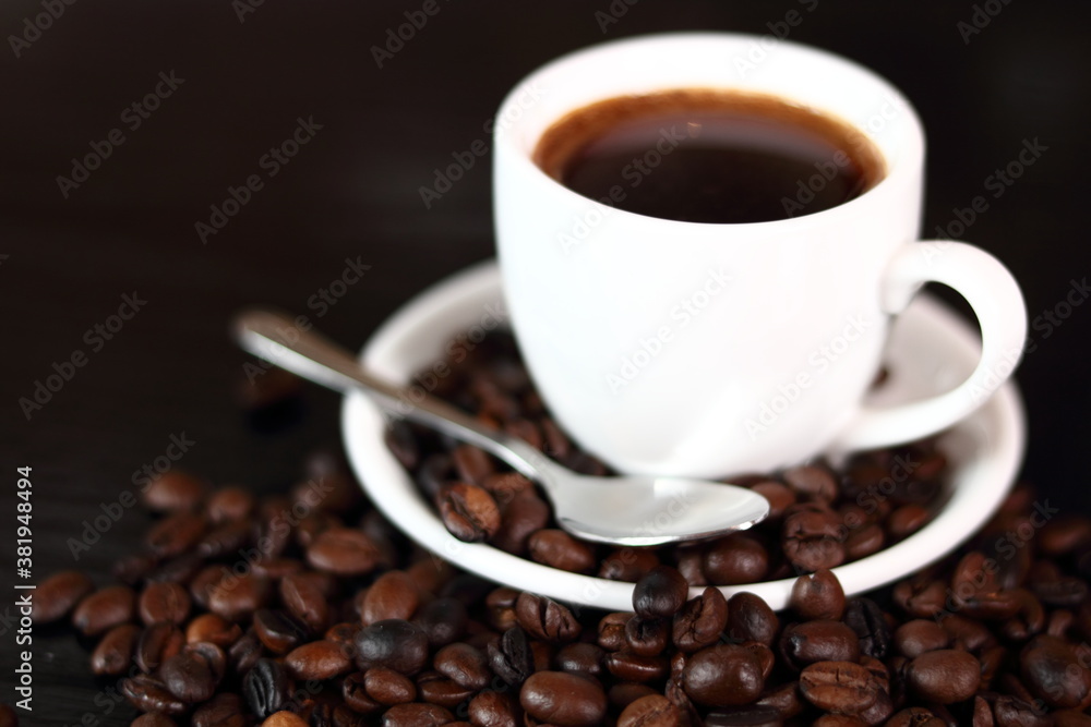 Coffee Cup and Coffee Beans Coffee Cup and Coffee Beans