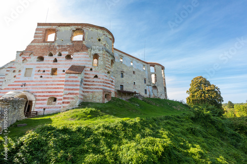 Janowiec Castle.  Renaissance castle built in between 1508–1526. In Janowiec, Poland. photo