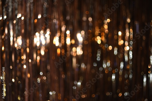 Golden blurred background texture of shiny mirror lines