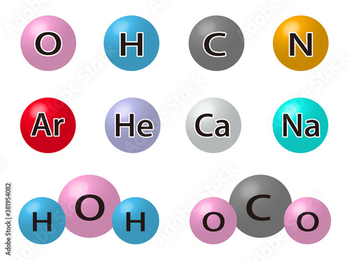 分子と原子_ベクター