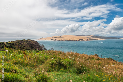 Giant sand dunes of Niua, New Zealand photo