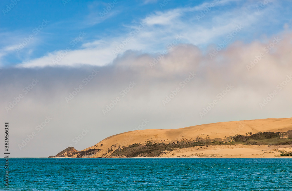 Giant sand dunes of North Head, New Zealand