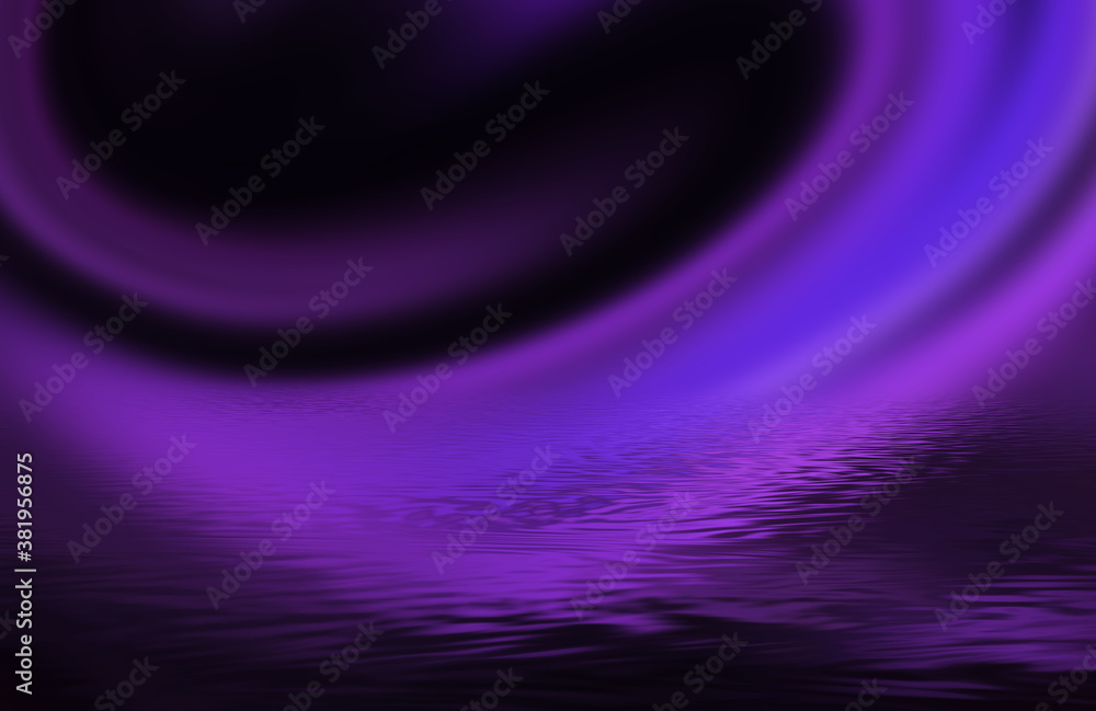 Dark abstract futuristic background. Neon lines glow. Neon lines, shapes. Multi-colored glow, blurry lights, bokeh. Empty stage background 3D illustration Dark abstract futuristic background. Neon lines glow. Neon lines, shapes. Multi-colored glow, blurry lights, bokeh. Empty stage background 3D illustration