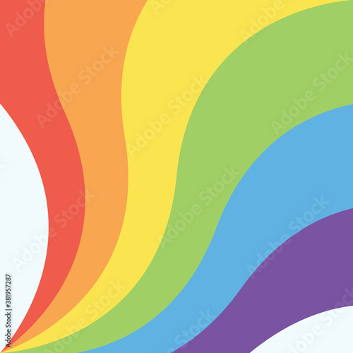  Abstrack beauty Rainbow Background vector illustration design